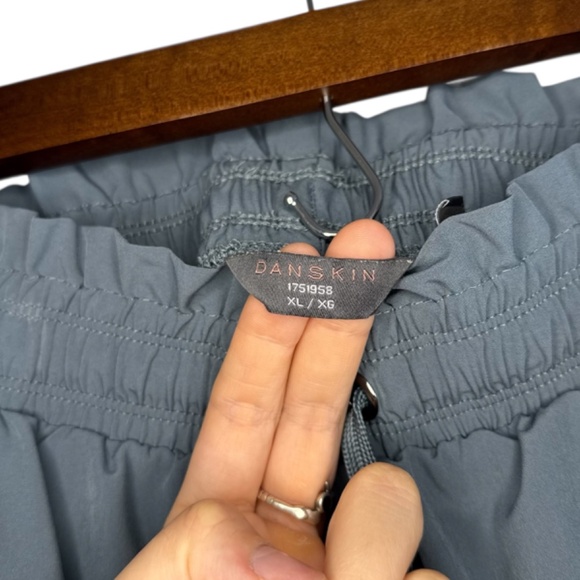 Danskin Slate Blue Paperbag Athletic Shorts - Picture 3 of 6